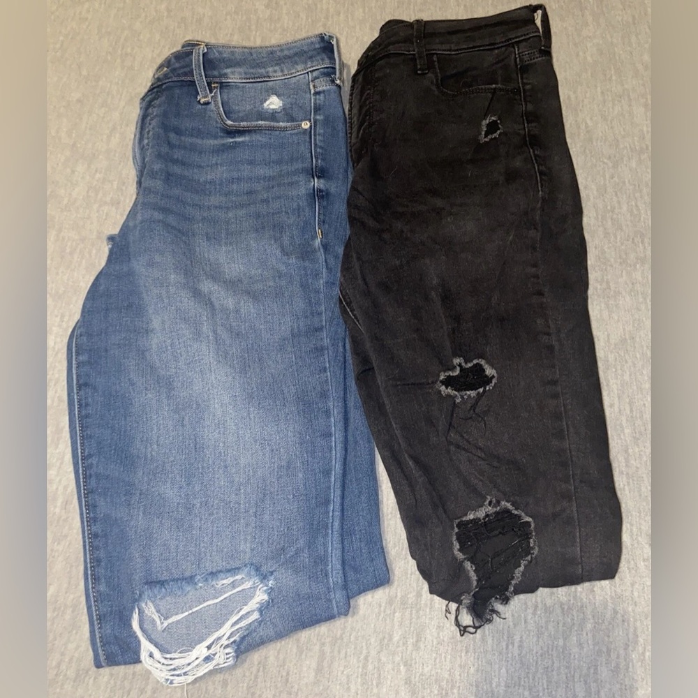 Old Navy Distressed Denim Jeans High Rise